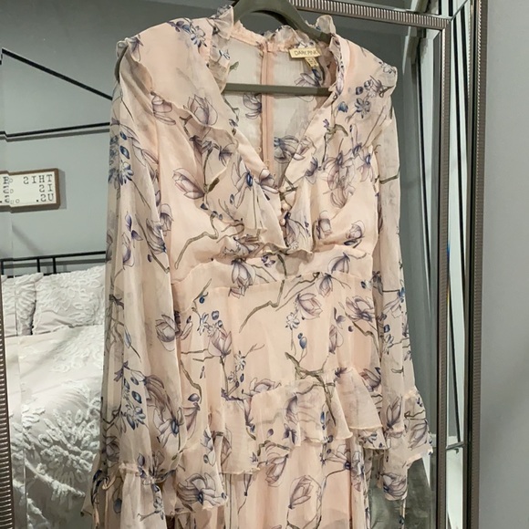 Long Sleeve floral Print Maxi Dress - Picture 4 of 13